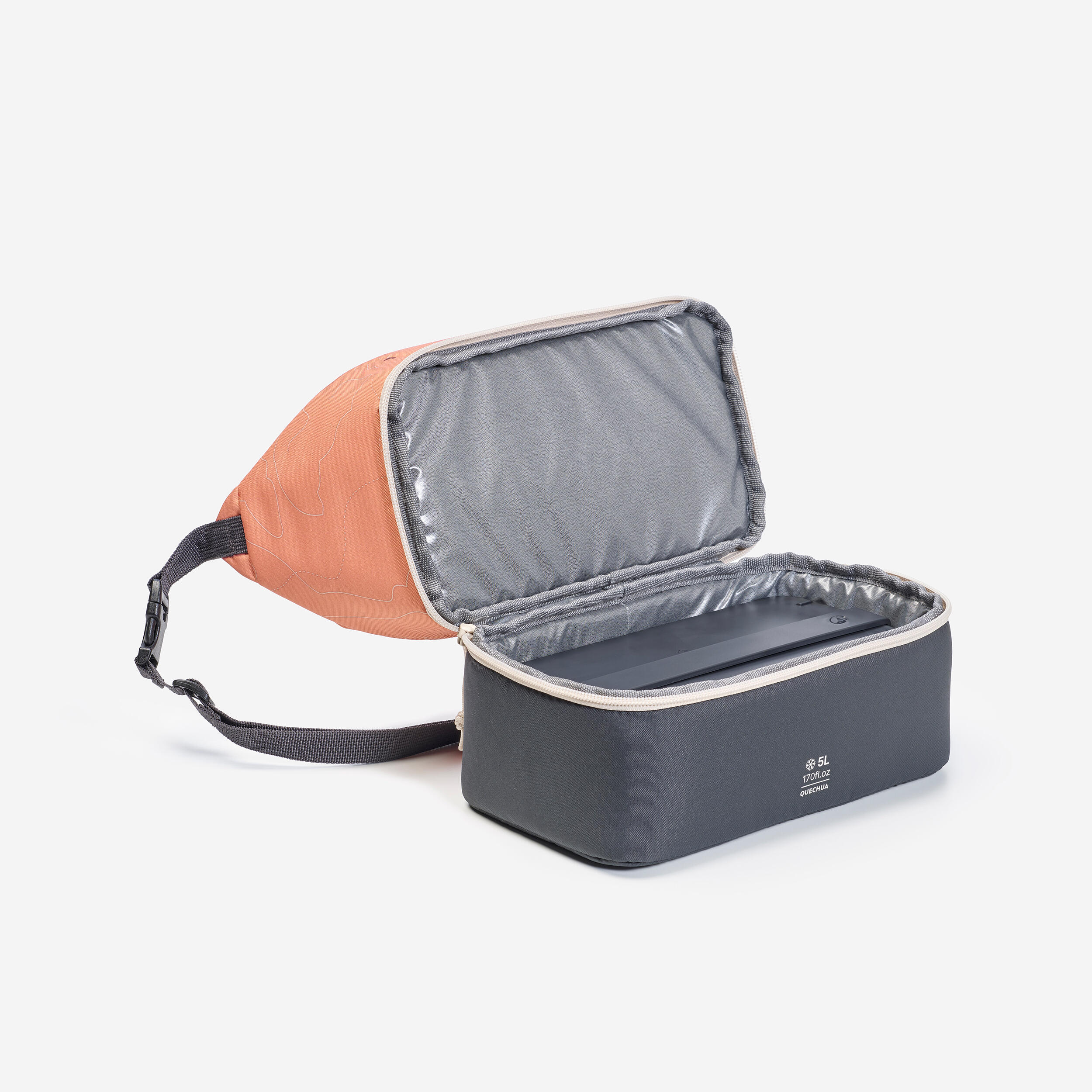 Insulated Lunch Box 5 L with Plastic Container 1 L - QUECHUA