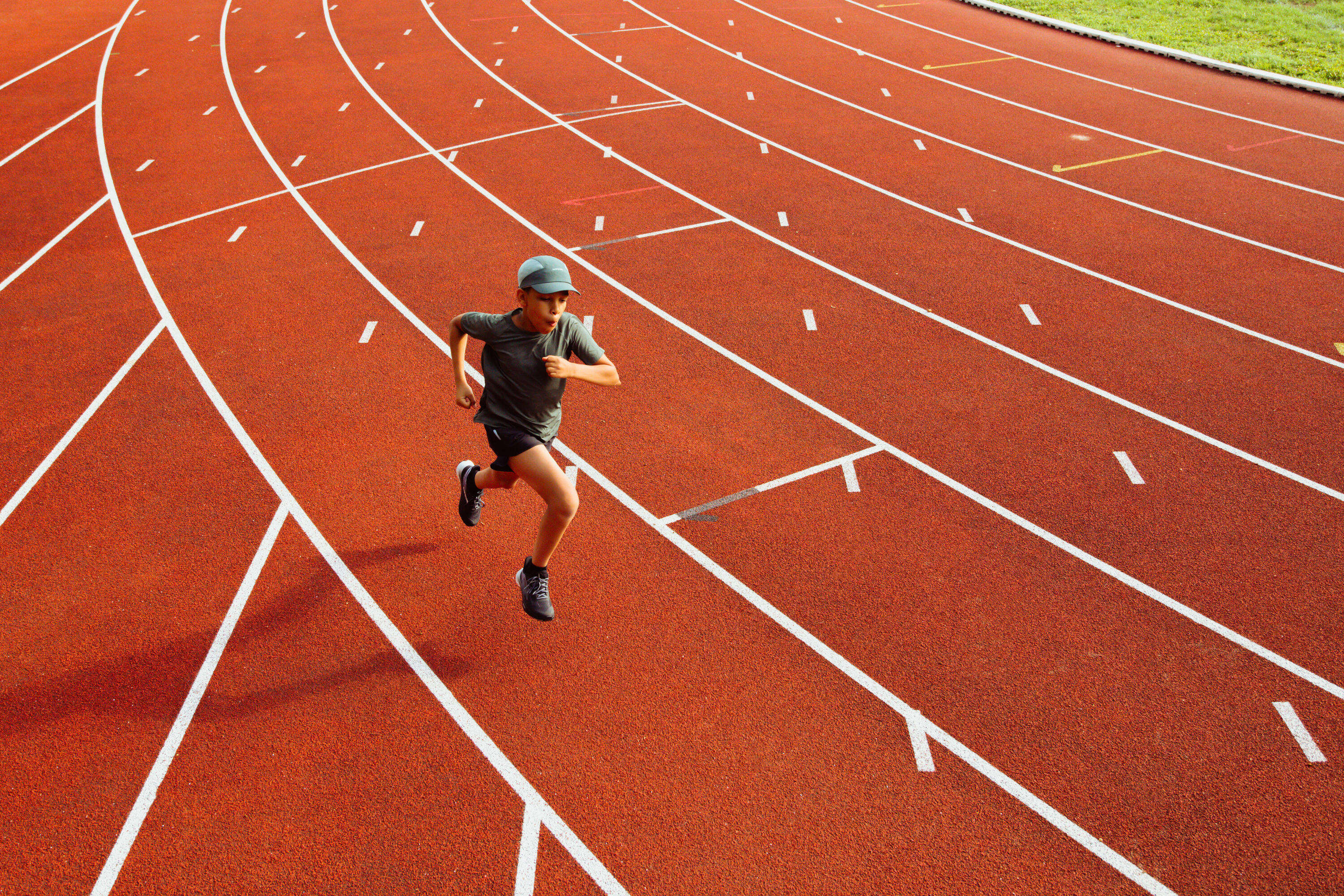 Laufshirt kurzarm Kinder nahtlos - TS Light 900 khaki 6/10