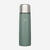 Bouteille isotherme inox 1L avec gobelet pour la randonnée - vert fumé