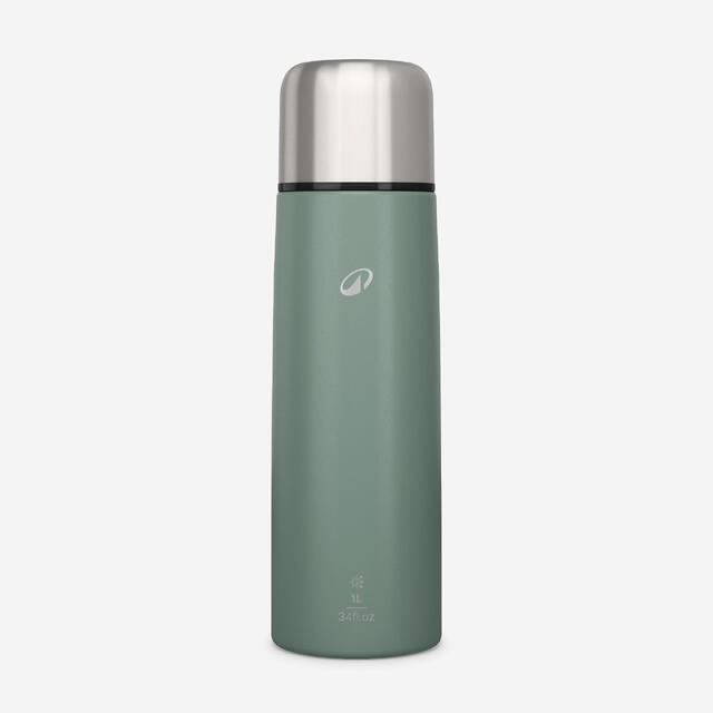 Bouteille isotherme en inox avec gobelet 1 L