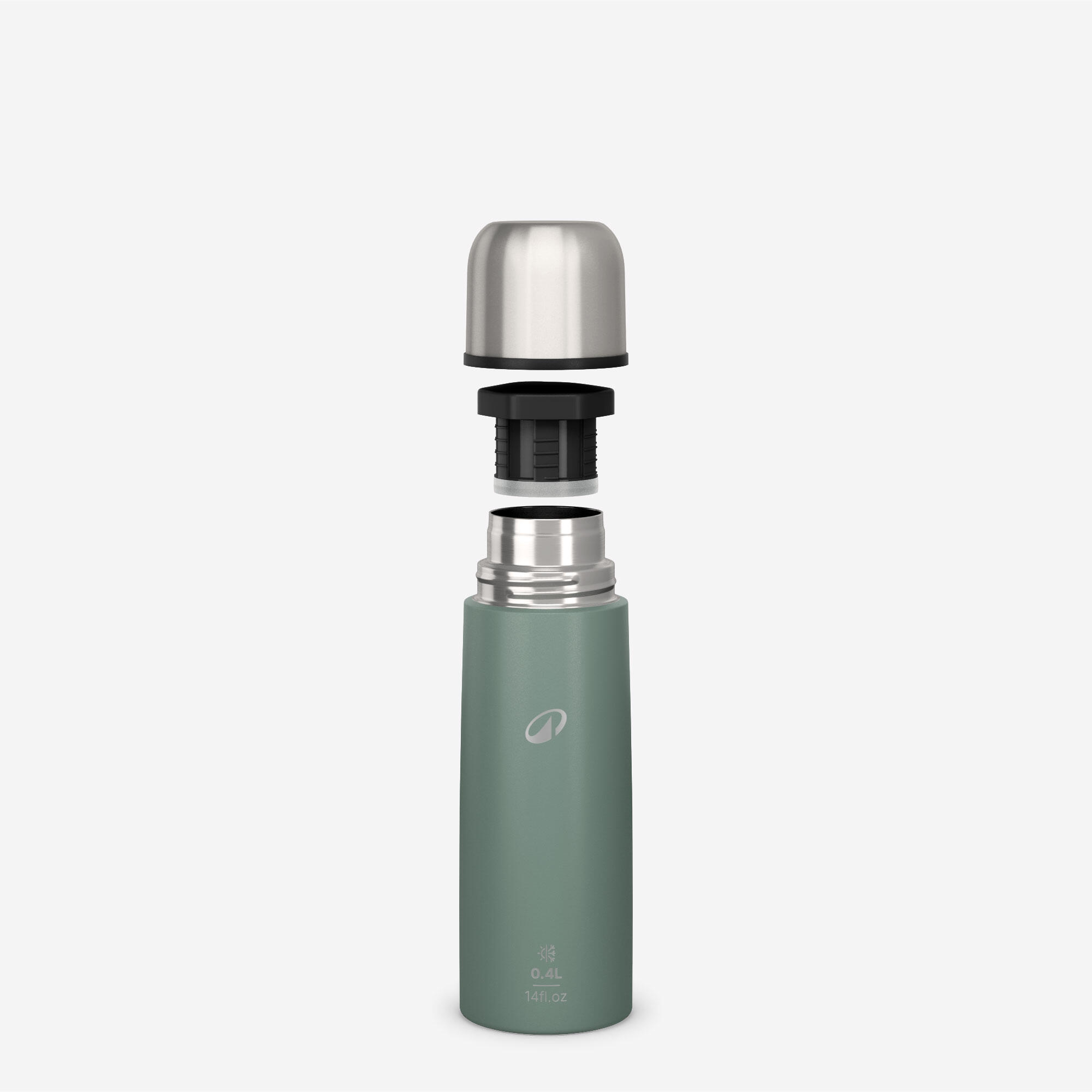 Bouteille isotherme en inox avec gobelet 0,4 L - QUECHUA