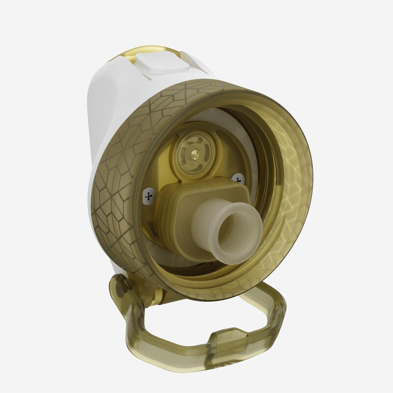 Bidon aluminiu 500, capac instantaneu, cu pipetă și pai Drumeție 0,6L Roz Copii