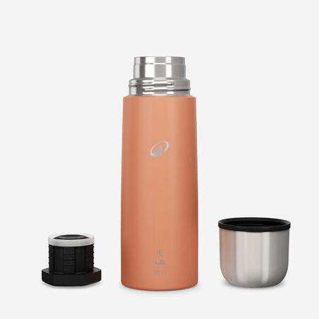 Термос з неіржавної сталі 0,4 л для туризму оранжевий