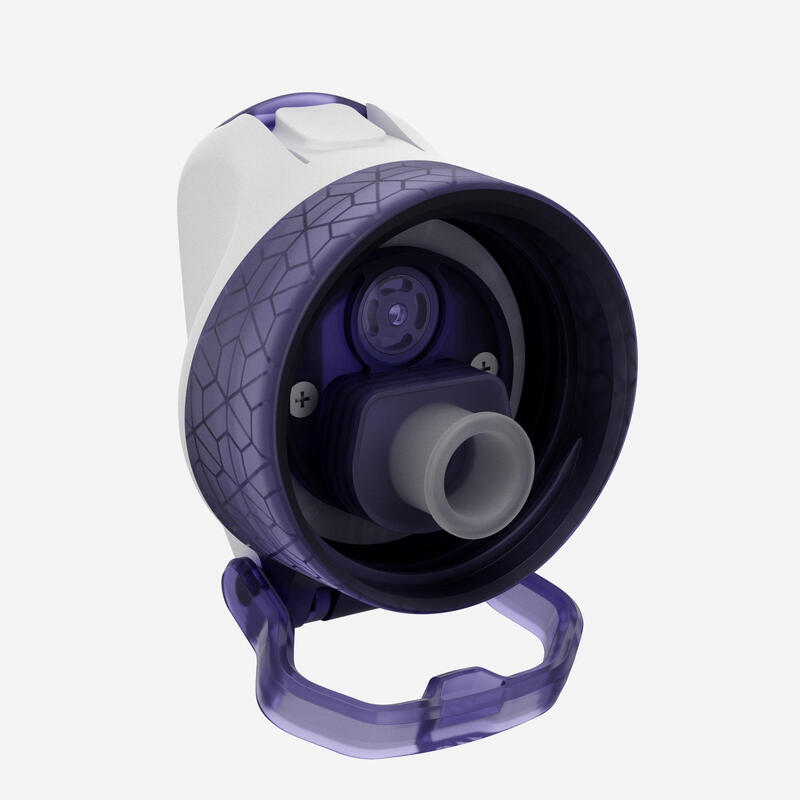 Bidon aluminiu 500, capac instantaneu, cu pipetă și pai Drumeție 0,6L Roz Copii