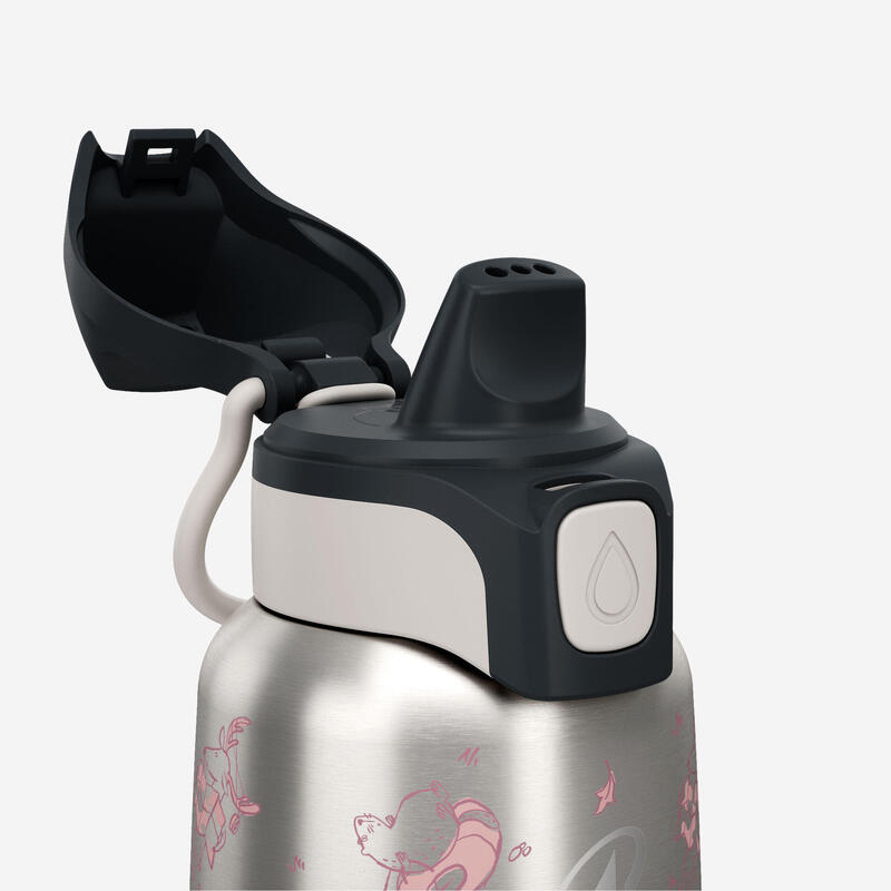 Çocuk Outdoor Paslanmaz Çelik Termos - 0,35 L - Pembe