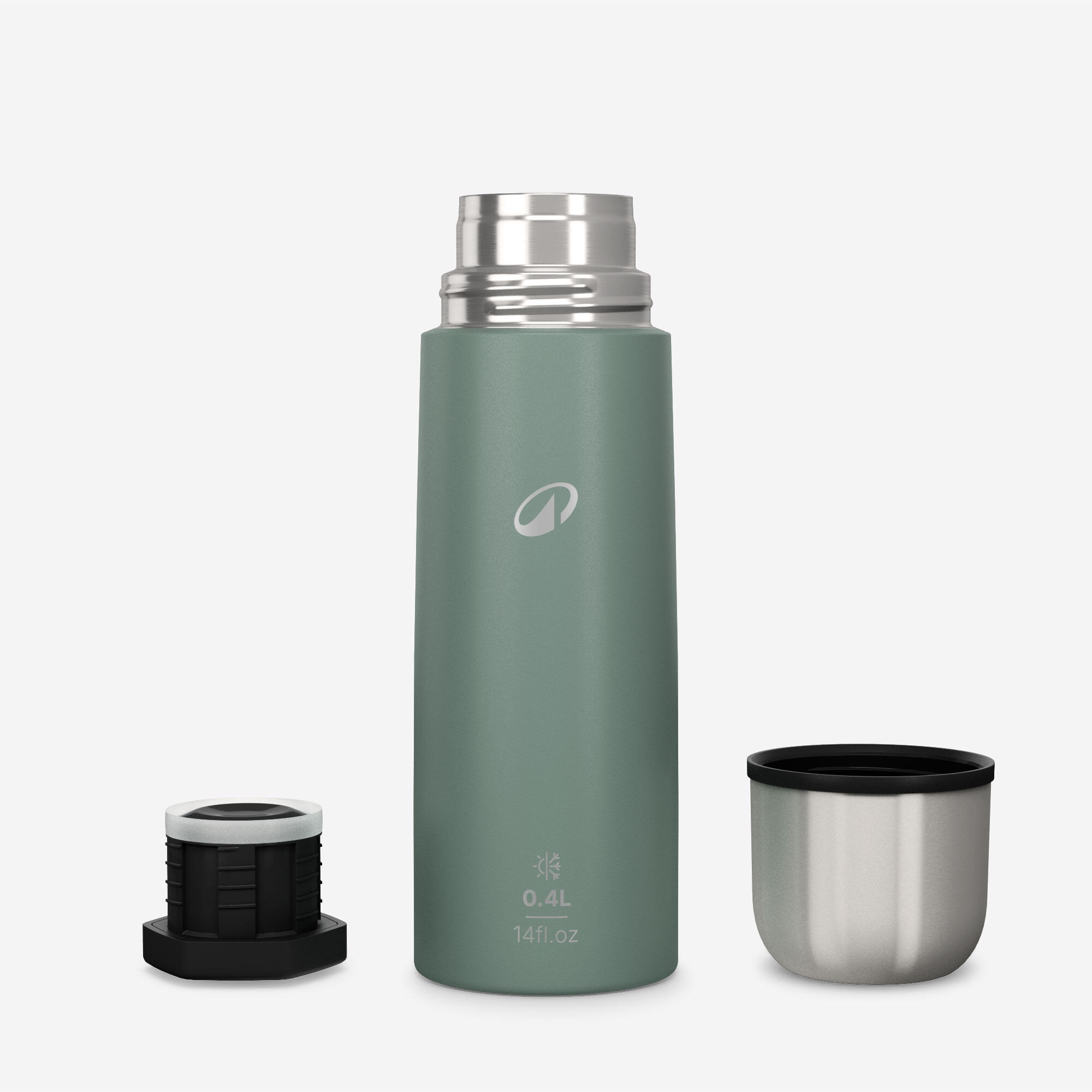 Bouteille isotherme en inox avec gobelet 0,4 L 2/8