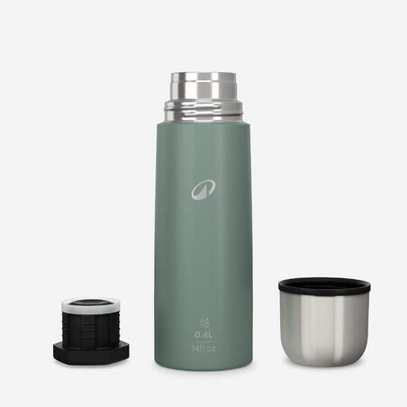 Термос з неіржавної сталі 0,4 л для туризму хакі