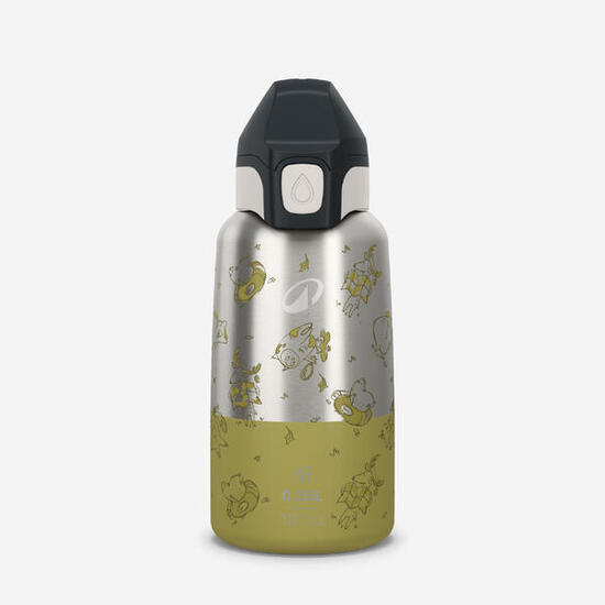 Borraccia termica montagna bambino 035L inox tappo istantaneo
