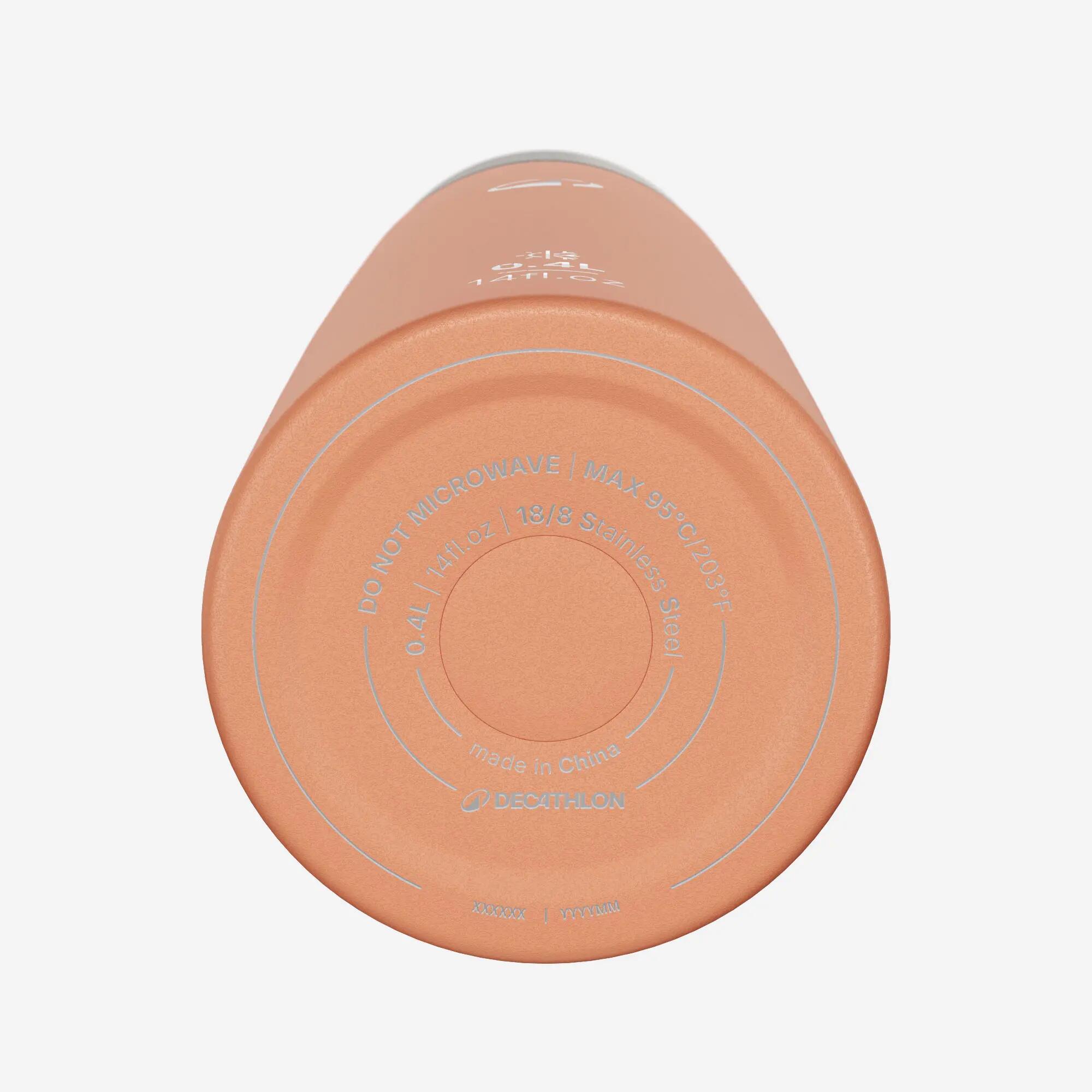 Thermosfles RVS met beker 0.4L, koraal 12/12