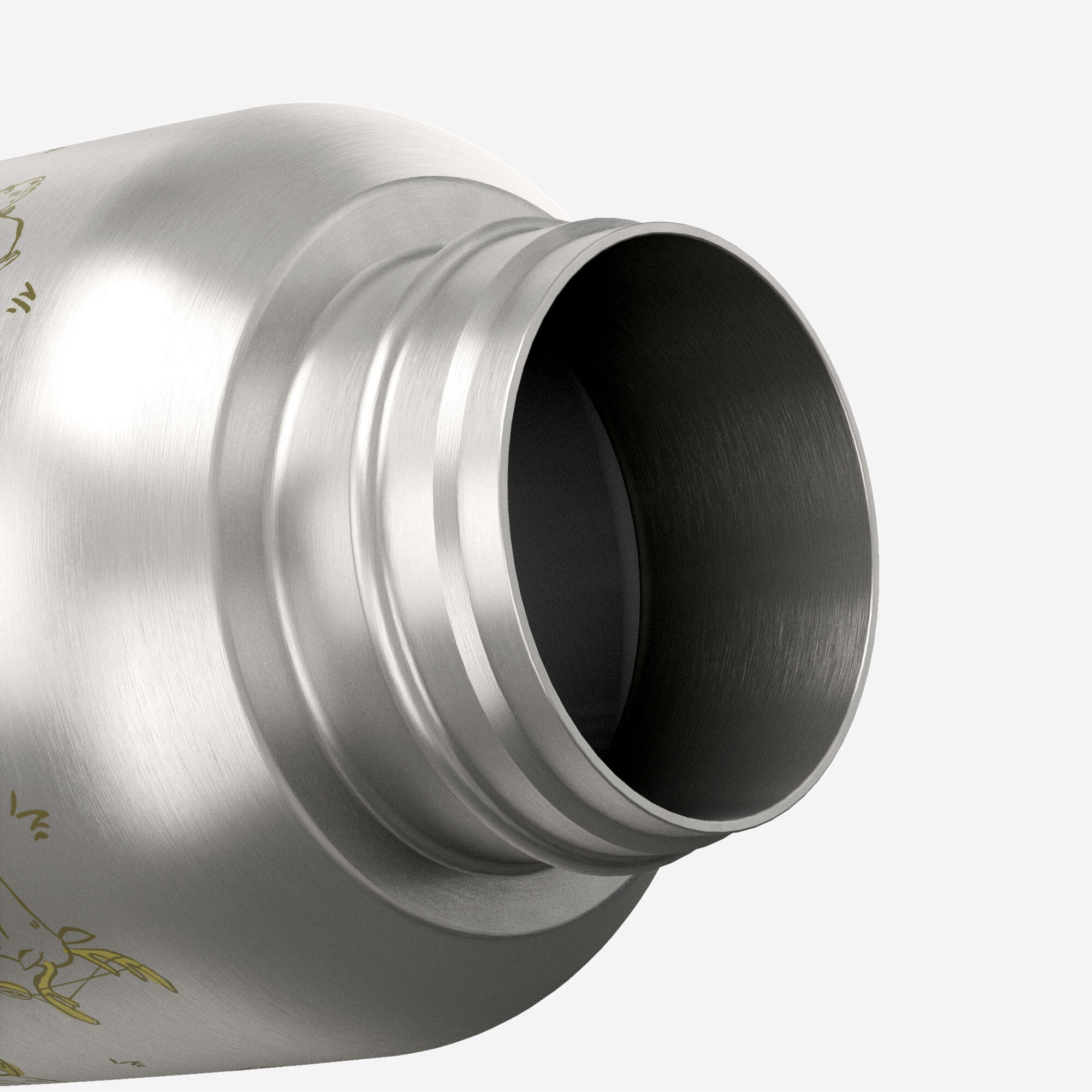 Gourde enfant isotherme 0,35L en acier inox avec bouchon instantané de randonnée 5/6