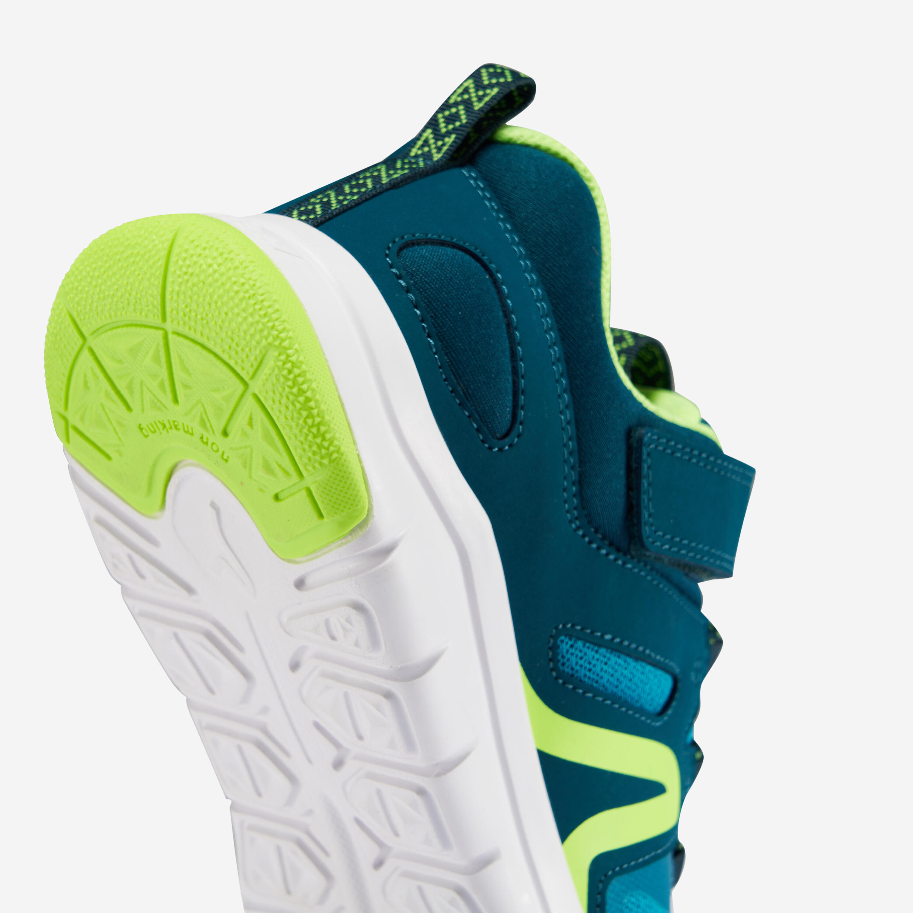 Gebraucht - Sportschuhe Kinder Klettverschluss atmungsaktiv - PW540 blau/gelb 7/15
