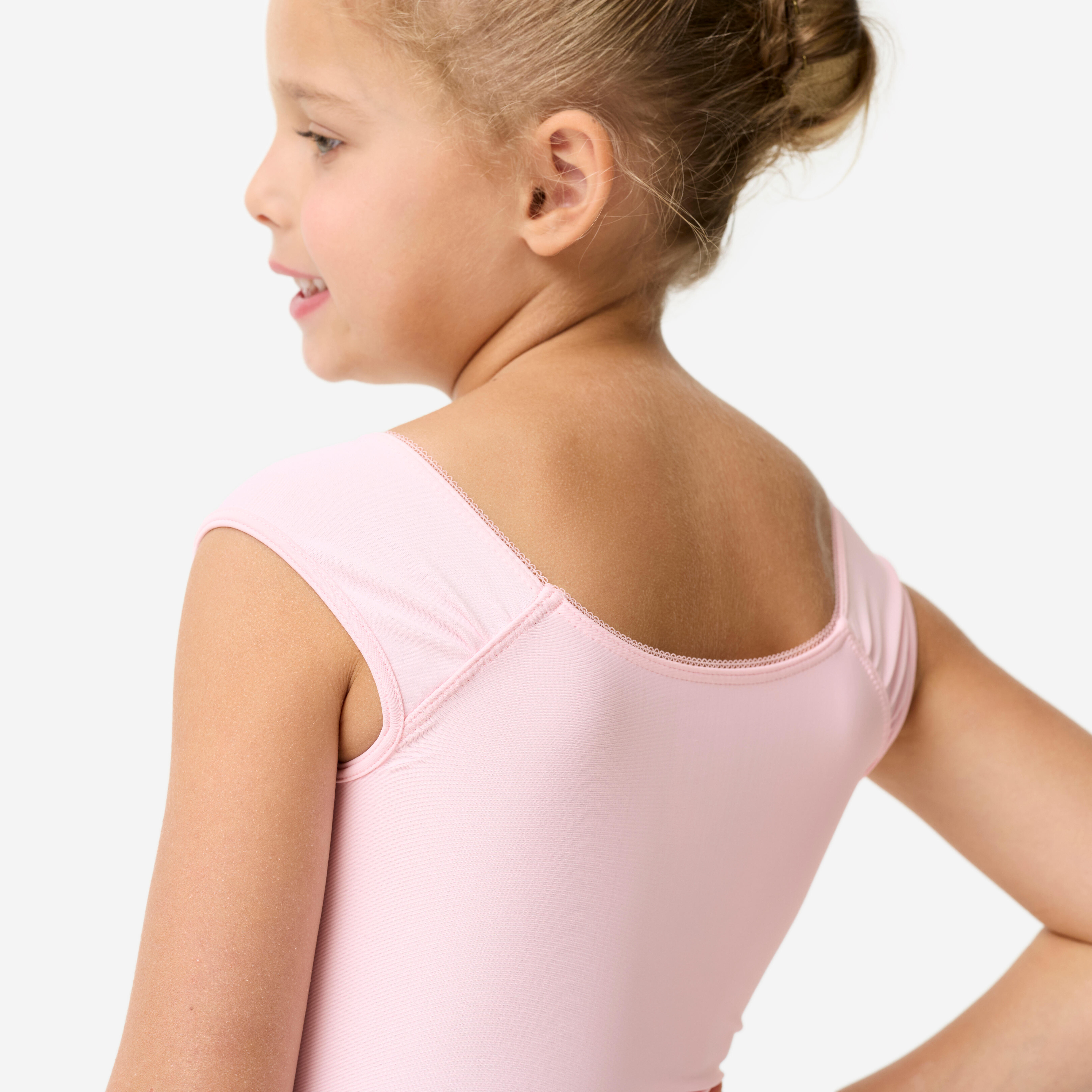 Kids' Short-Sleeved Dance Leotard - DOMYOS