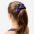 Chouchou de gymnastique fille, imprimé léopard violet