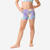 Short gym brillant fille, imprimé petit coeur violet