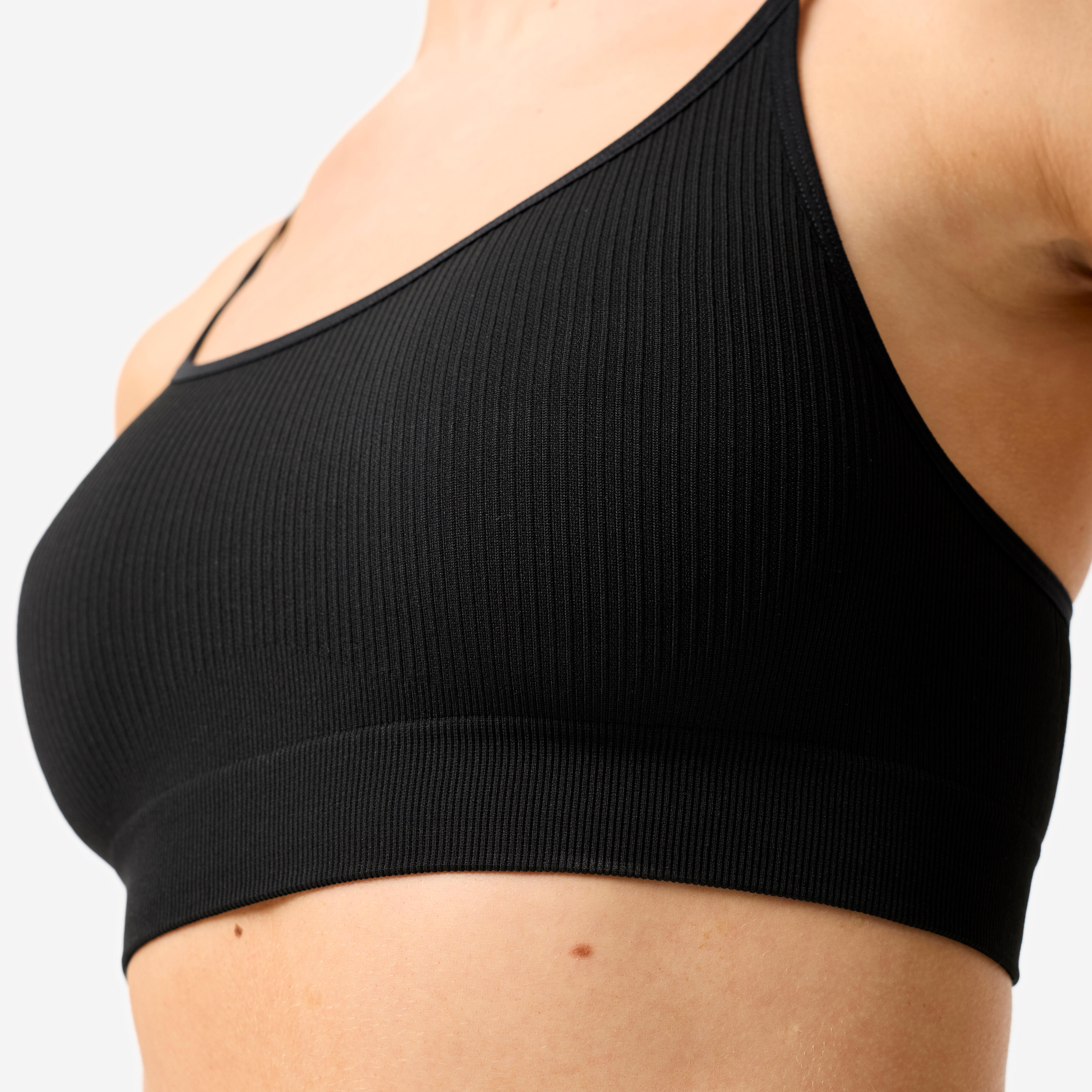 Women's Ribbed Bralette Sports Bra - DECATHLON