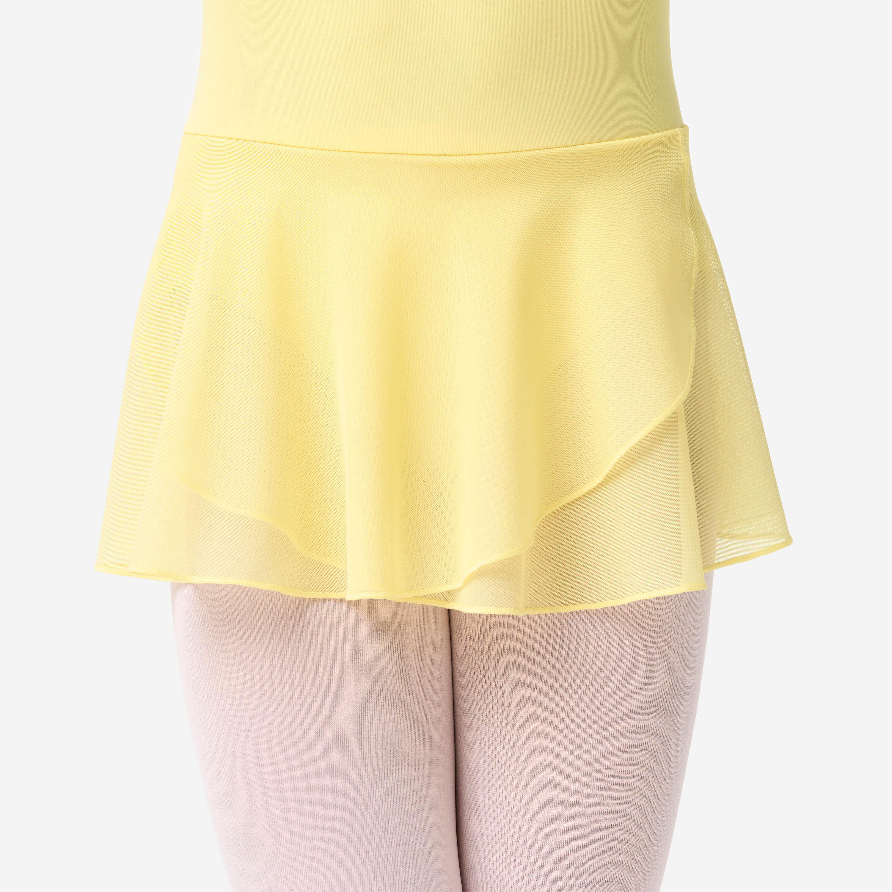 Tunique de danse classique fille, jaune pastel 5/10