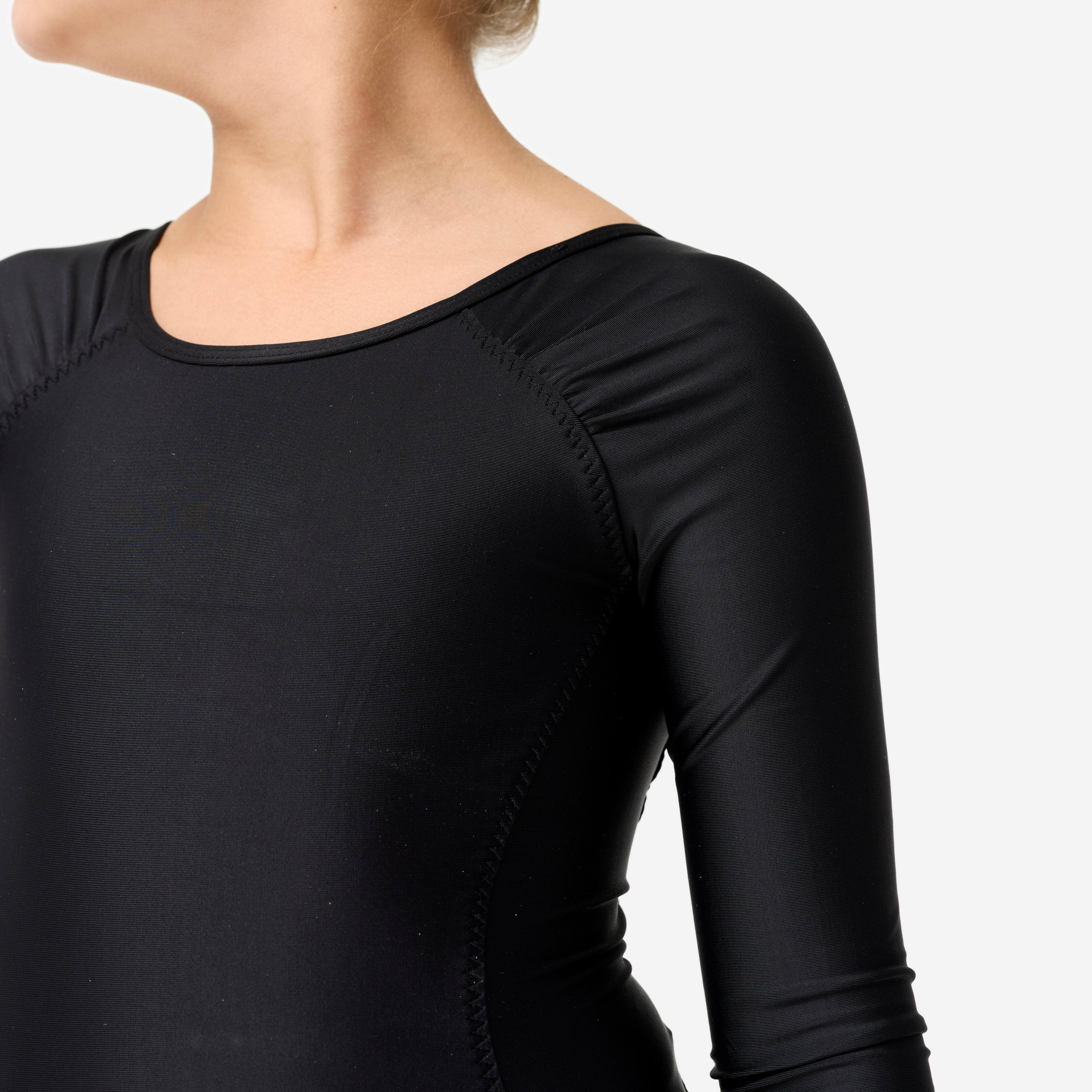 Justaucorps danse classique à manches longues noir fille - DOMYOS