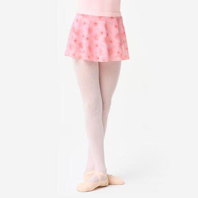 Gonnellino bambina danza rosa stampato