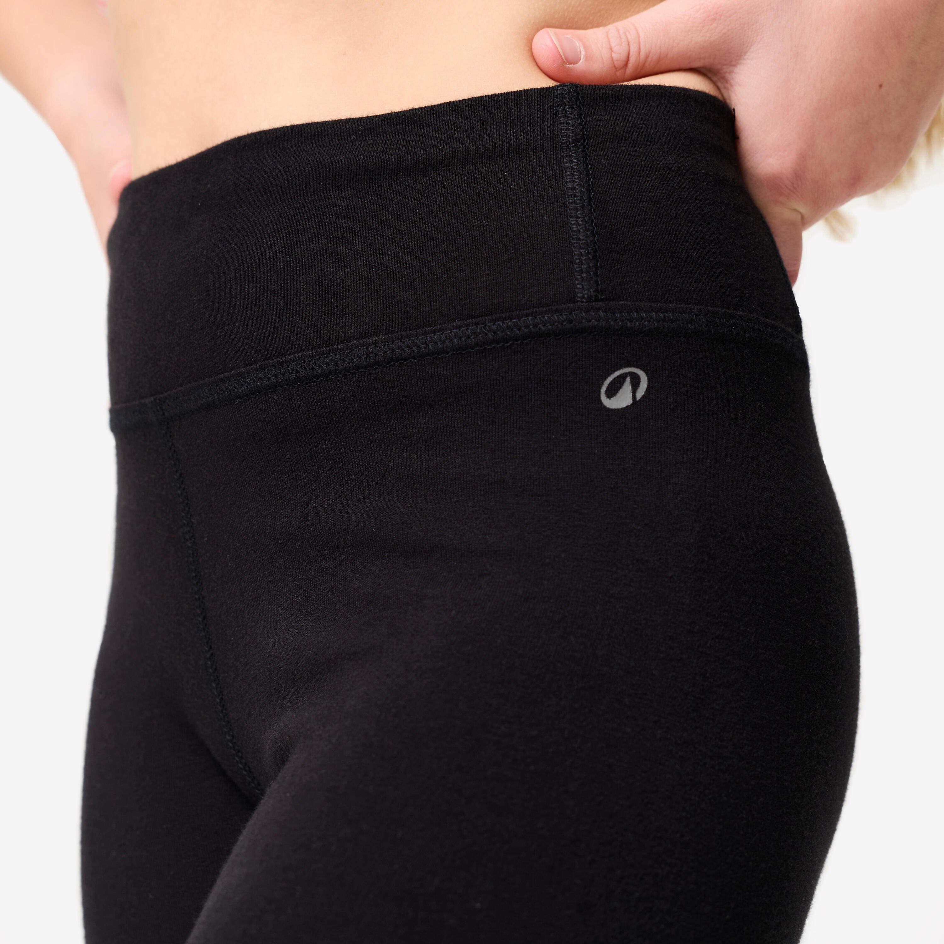 Leggings Modern Dance mit hoher Taille Mädchen, schwarz/orange 3/11