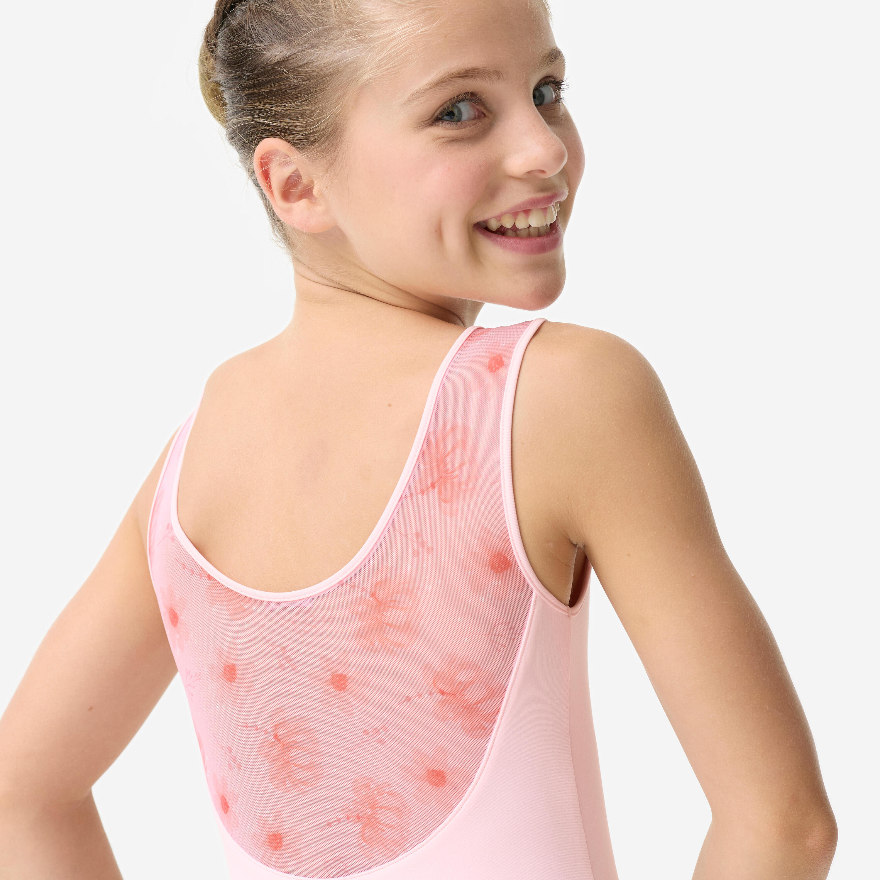 Maillot de Ballet em Tule Menina, rosa escuro e rosa claro 2/10