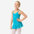 Tunique de danse classique fille, bleu turquoise