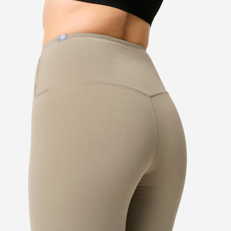 Șort de yoga și pilates elastic și moale Maro închis Damă