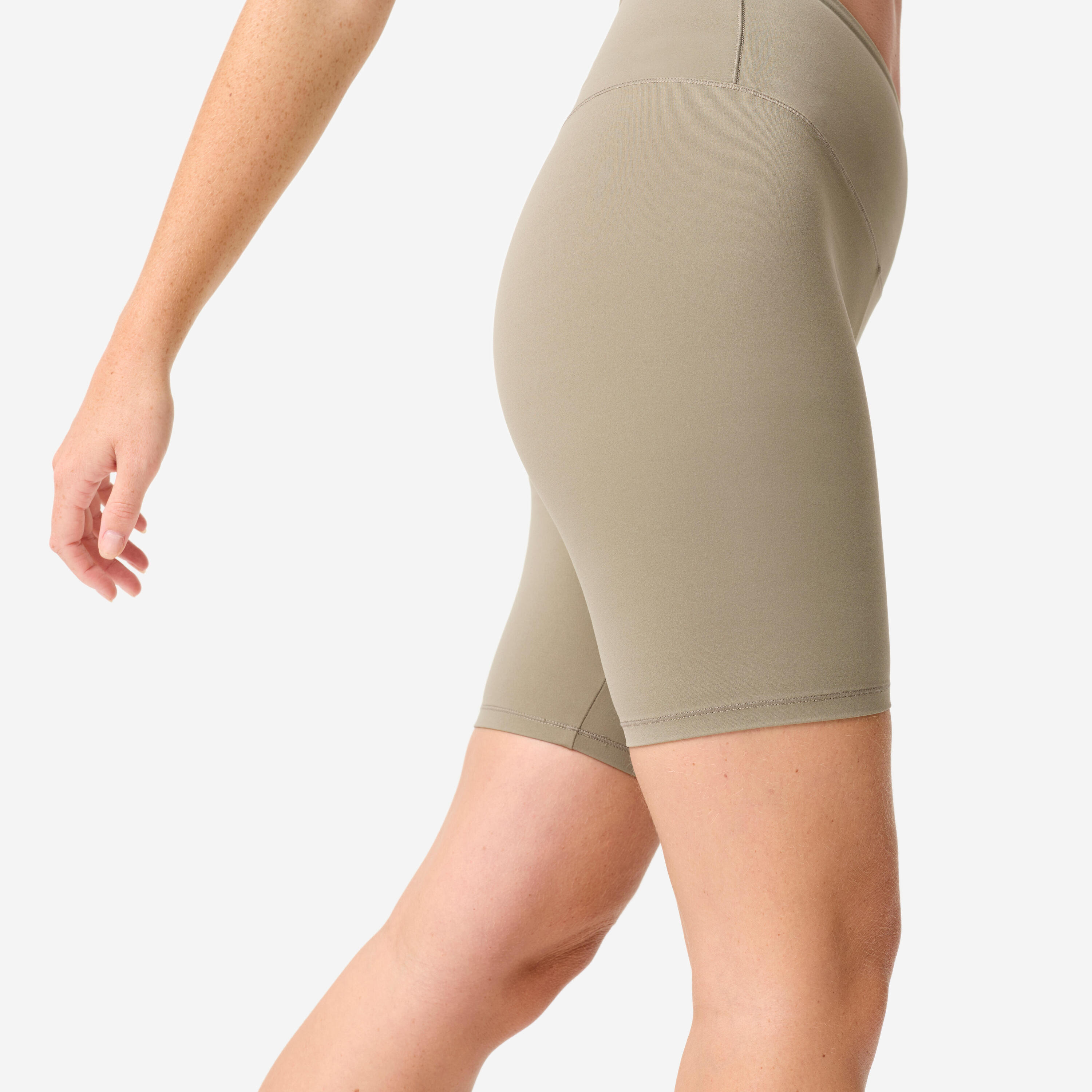 Short de yoga et de pilates extensible et doux femme, Breathe 7/11