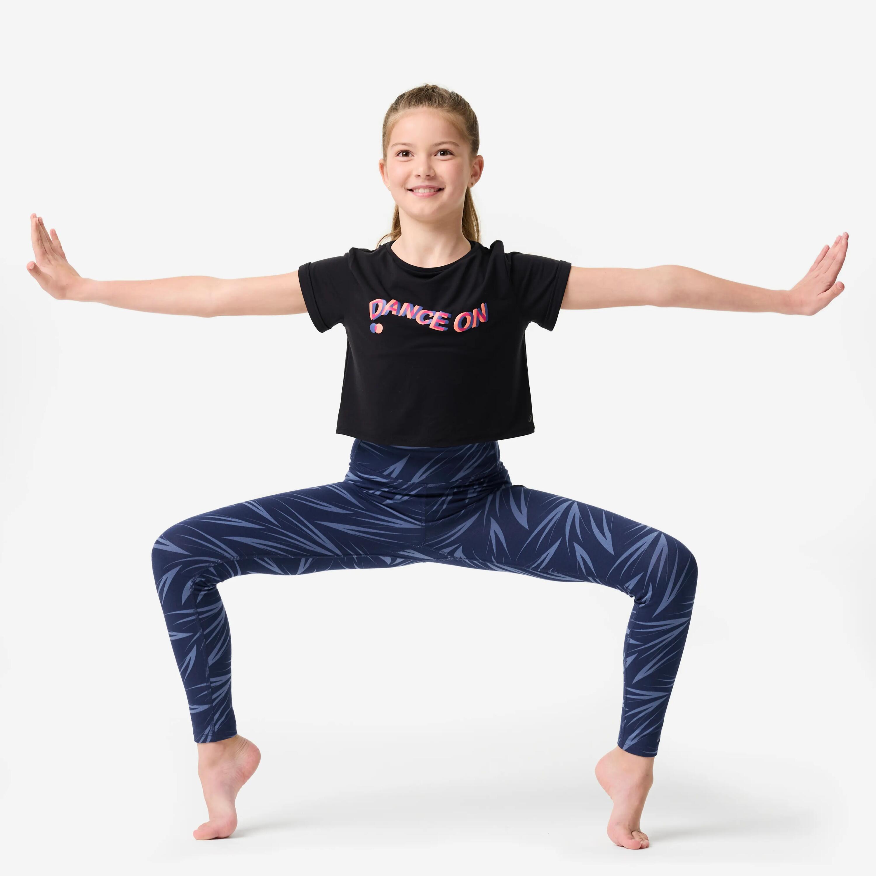 Legginsy do tańca nowoczesnego dla dzieci Starever wysoki stan 2/10