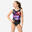 Body de gimnastică fără mâneci, multicolor și negru, fete