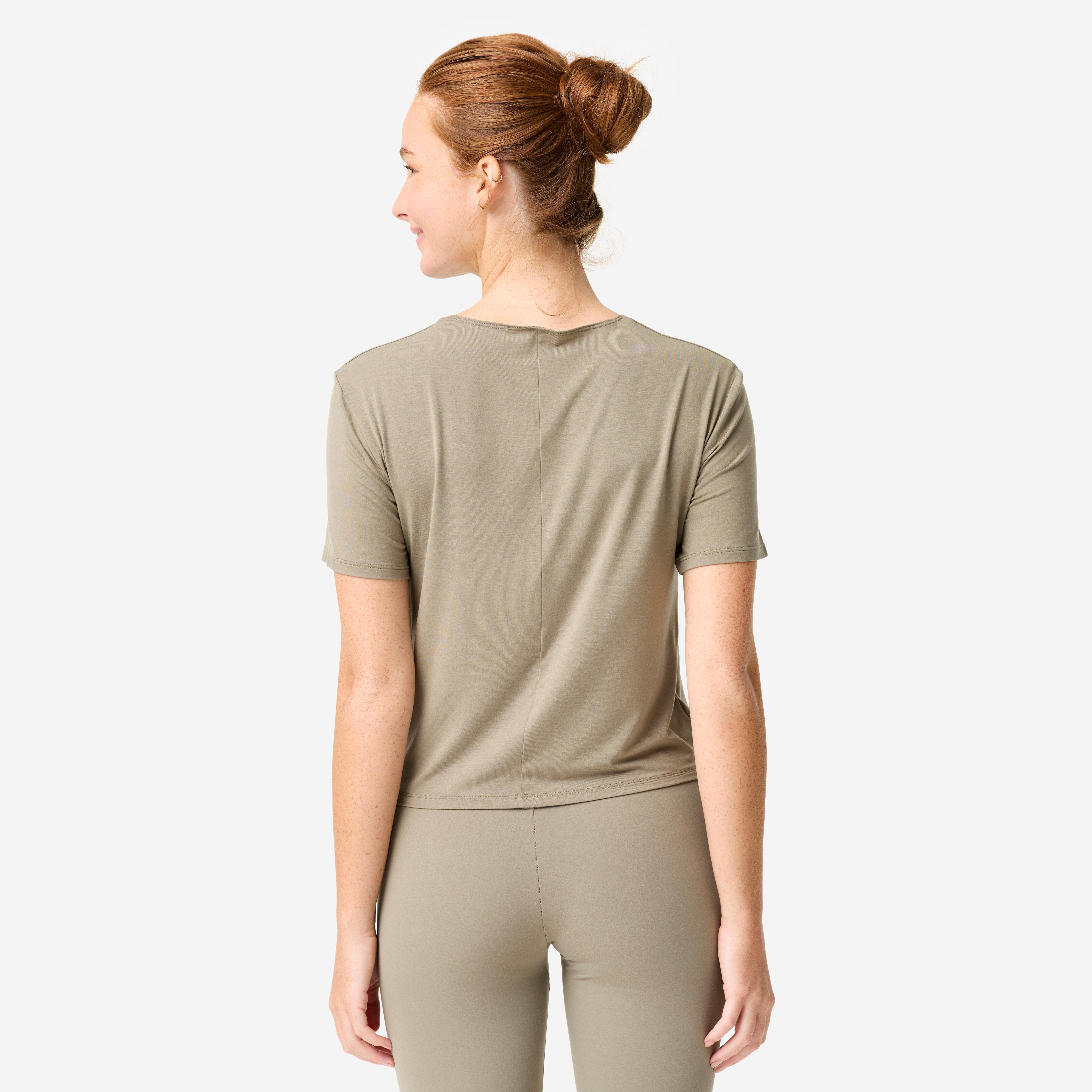 T-shirt twist, brun - DECATHLON