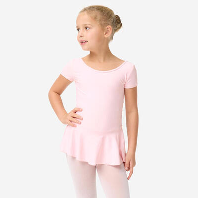 Body con gonnellino bambina danza classica rosa