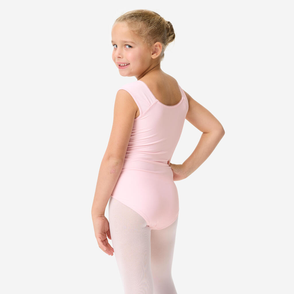 Justaucorps danse manches courtes - rose