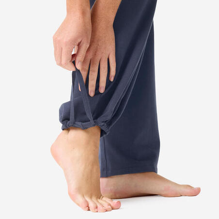 Штани жіночі для м’якої йоги темно-сині 