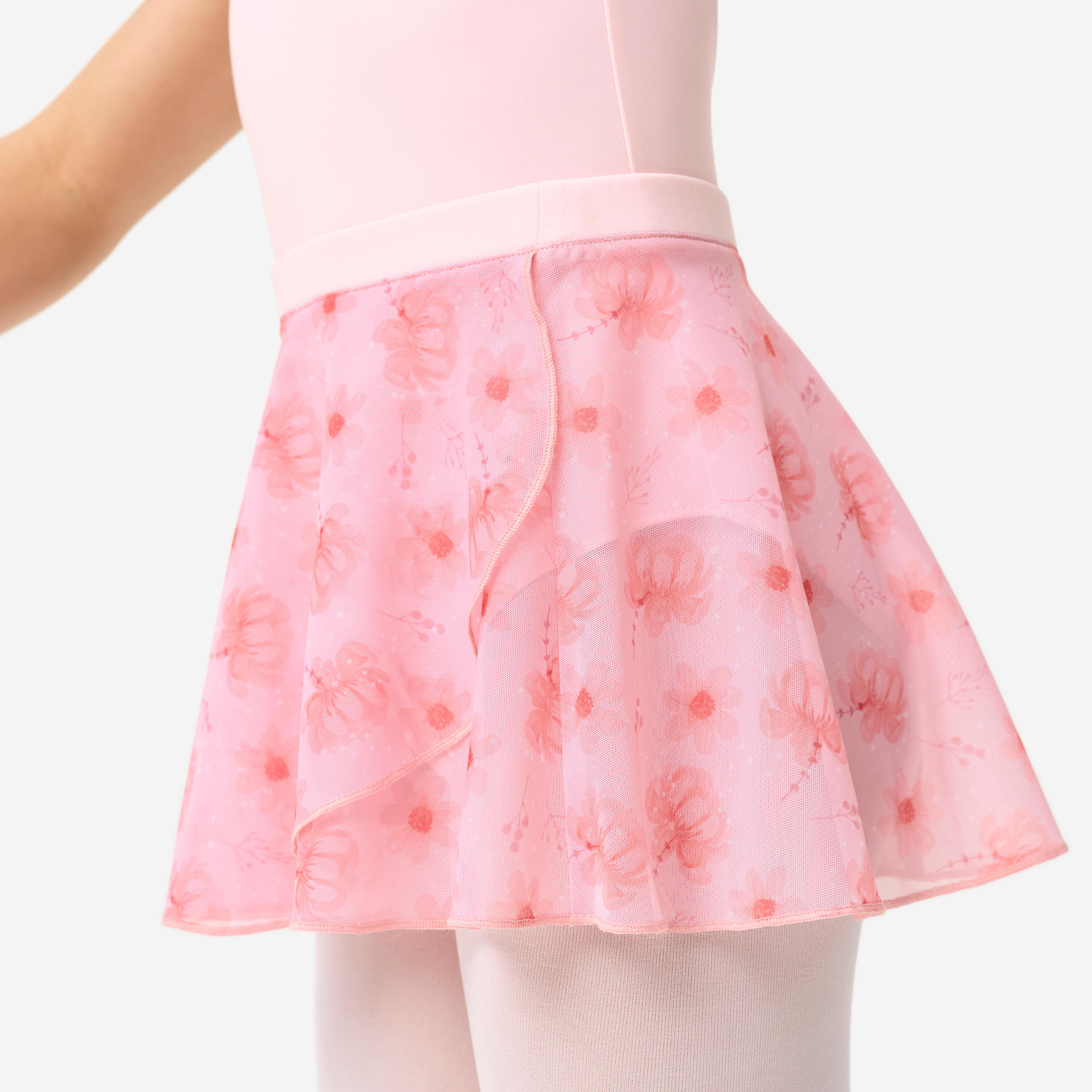 Gonnellino bambina danza rosa stampato 3/9