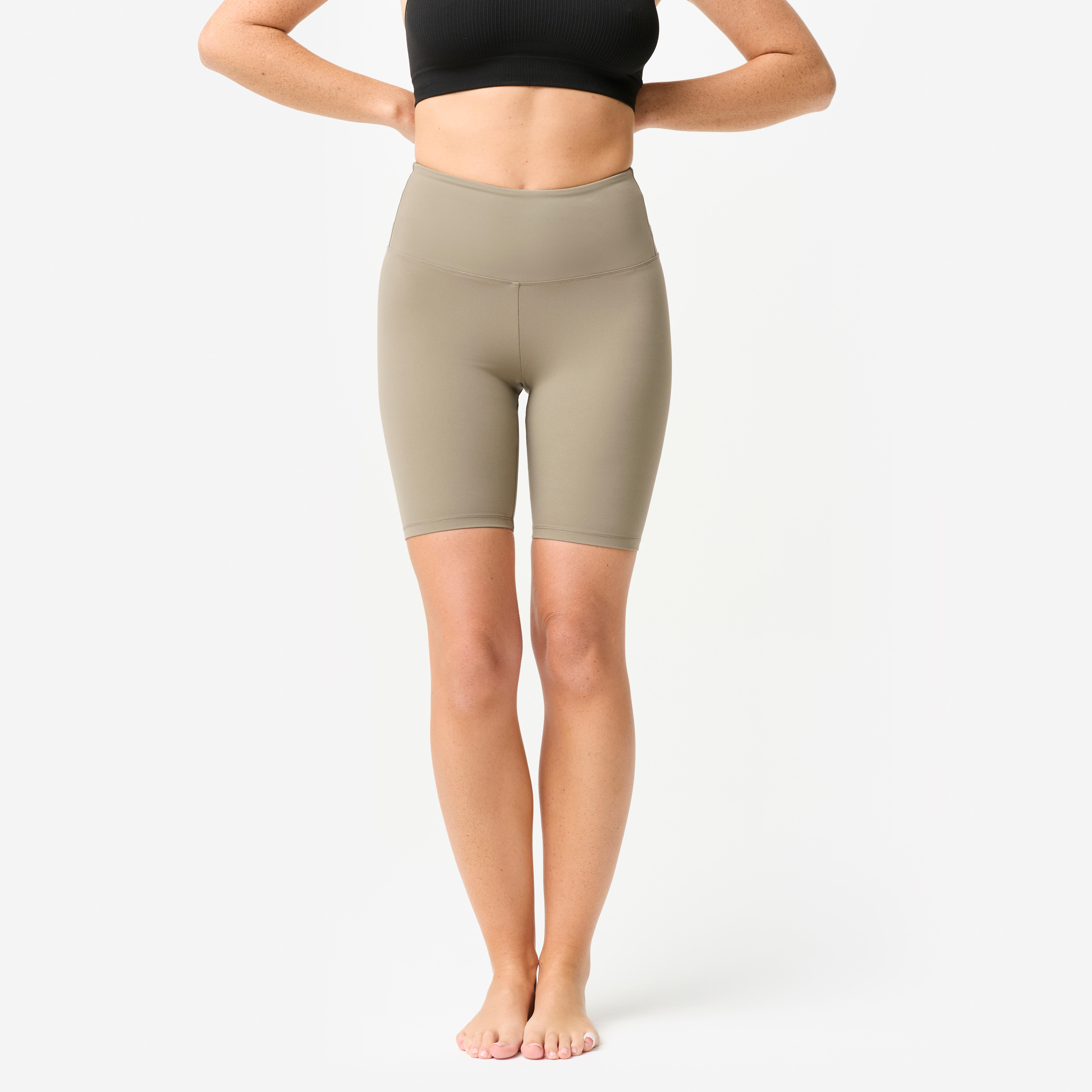 Short de yoga et de pilates extensible et doux femme, Breathe - DOMYOS