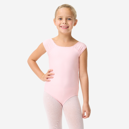 Justaucorps danse manches courtes - rose