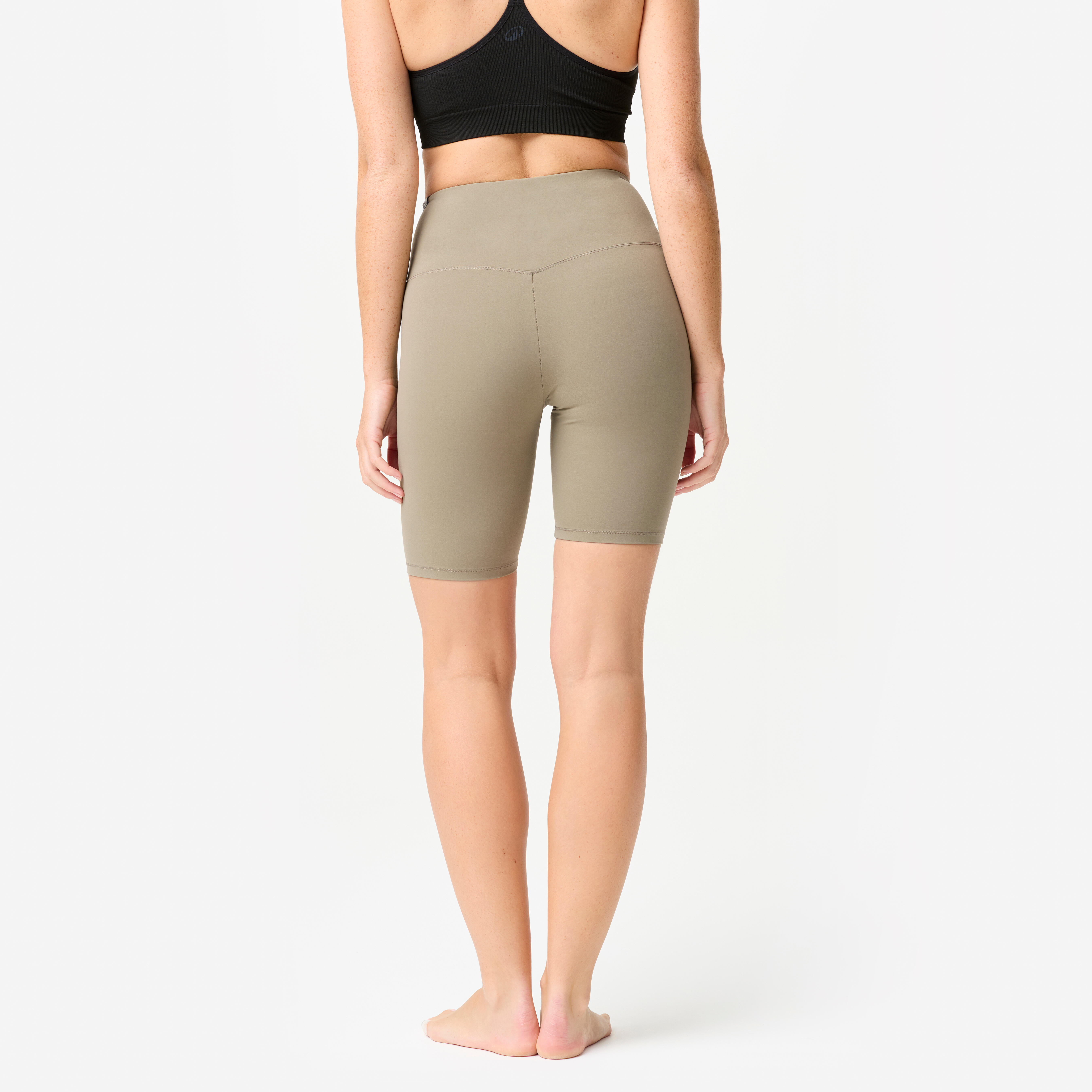Short de yoga et de pilates extensible et doux femme, Breathe - DOMYOS