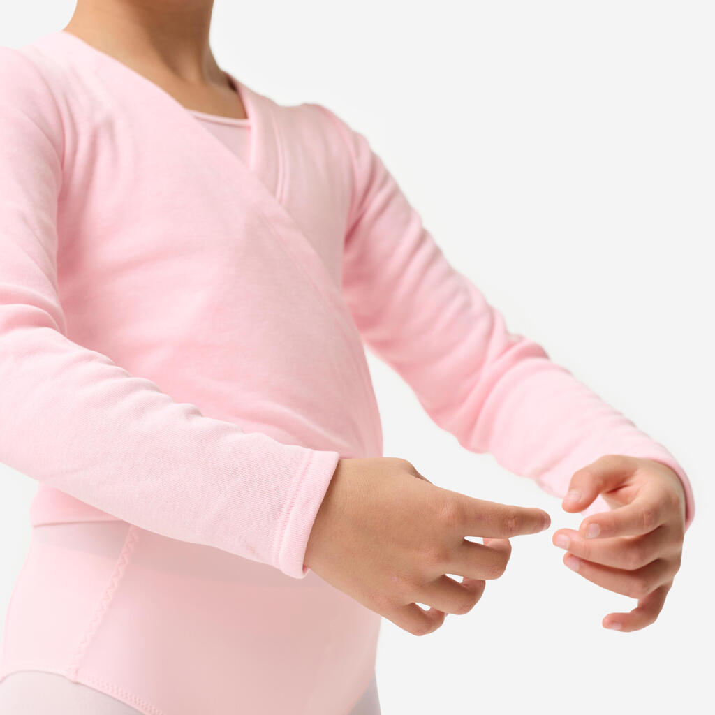 Cache coeur danse classique rose fille