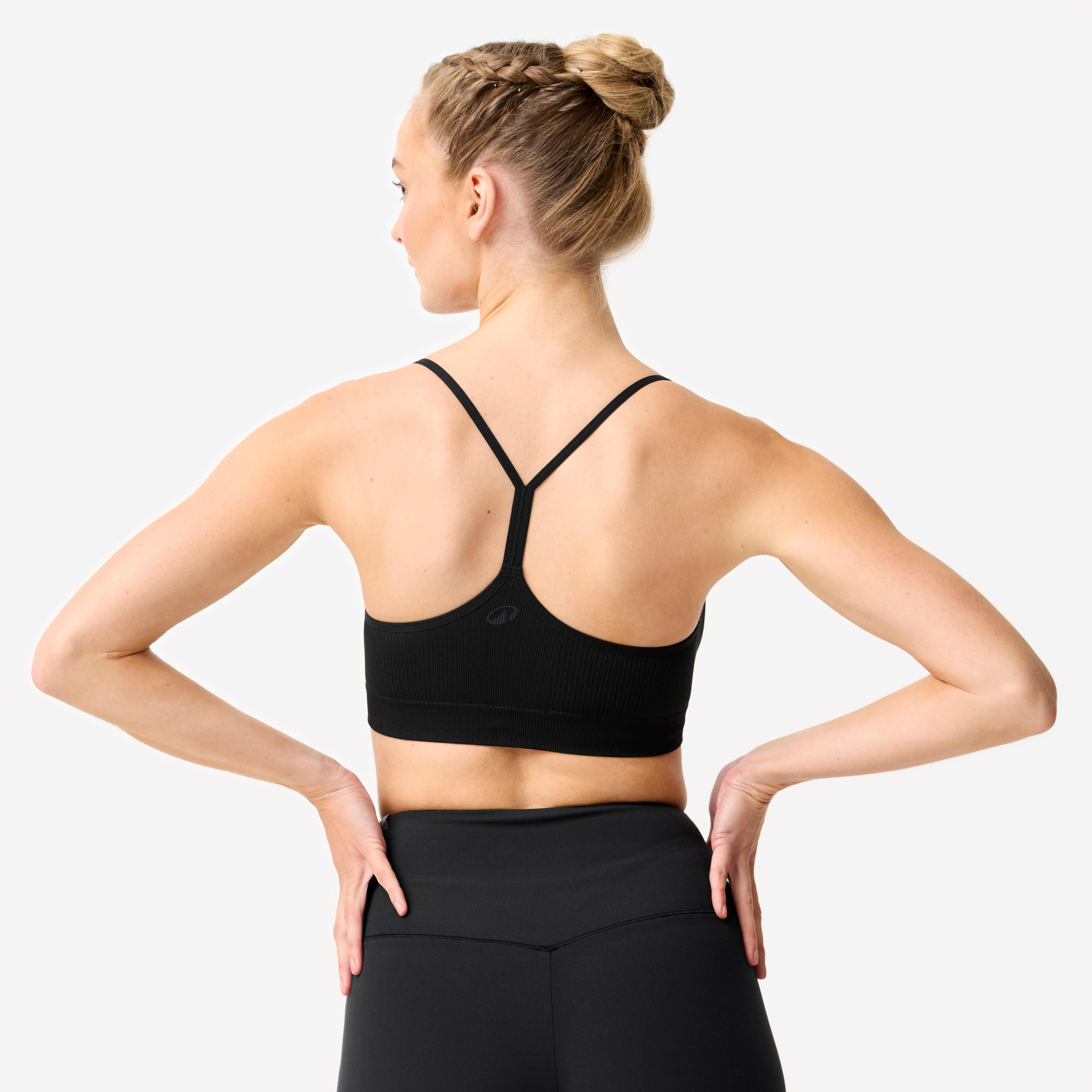 Women's Ribbed Bralette Sports Bra - DECATHLON