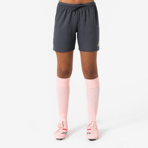 Pantalón corto de fútbol Viralto Mujer Gris oscuro
