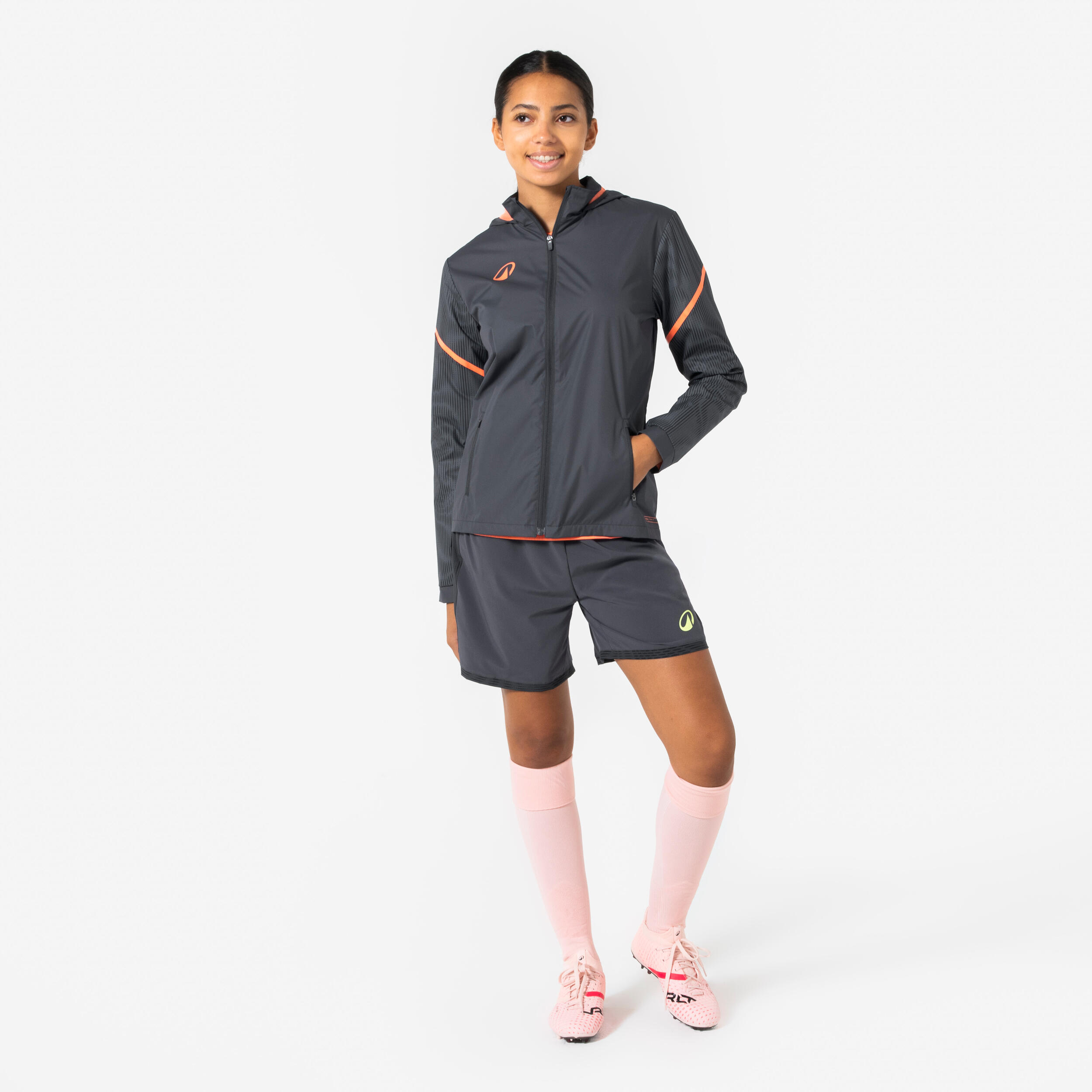 Coupe-pluie de football Viralto Femme Gris Pêche 8/10