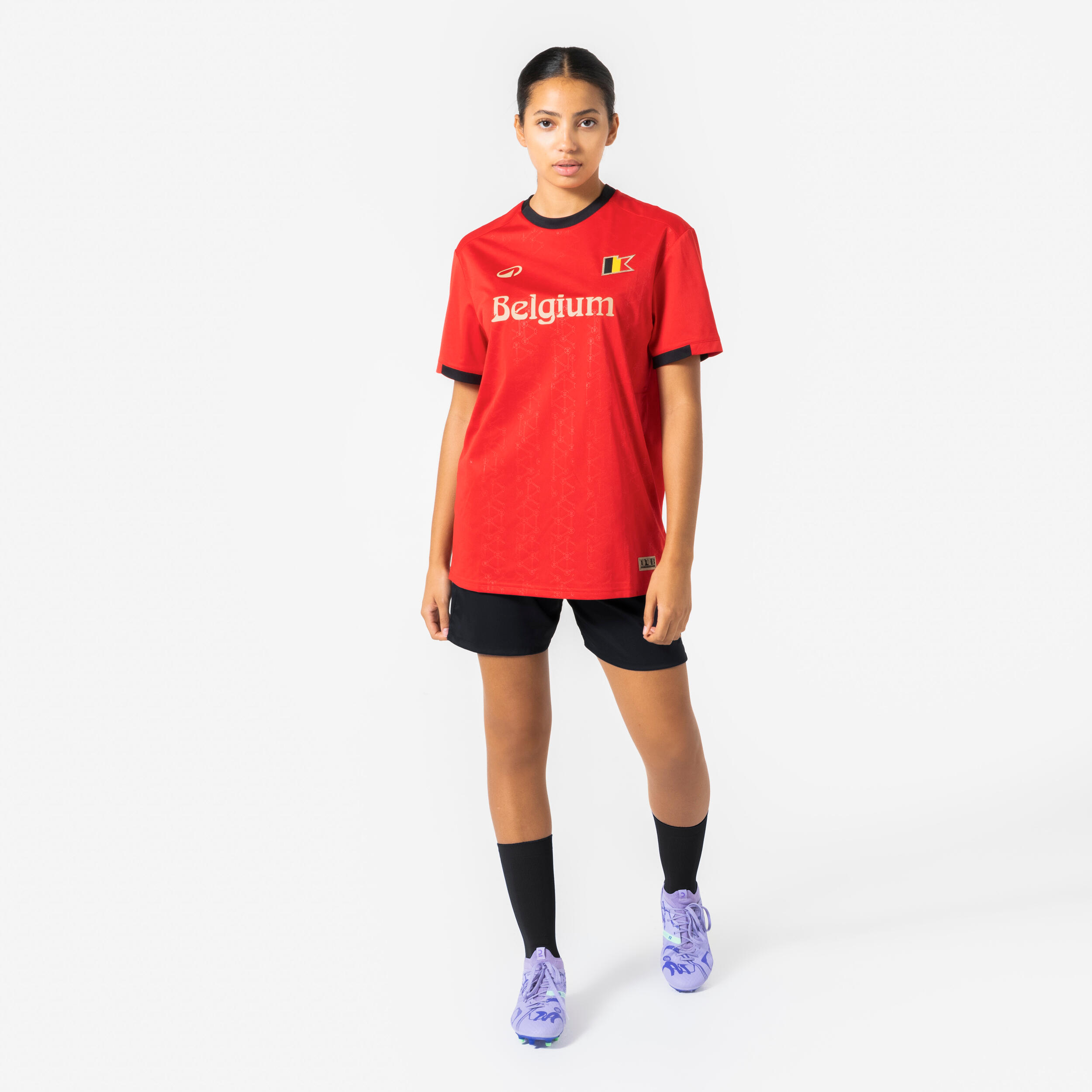 Fan-Fussballtrikot Belgien für Erwachsene 2026 2/9