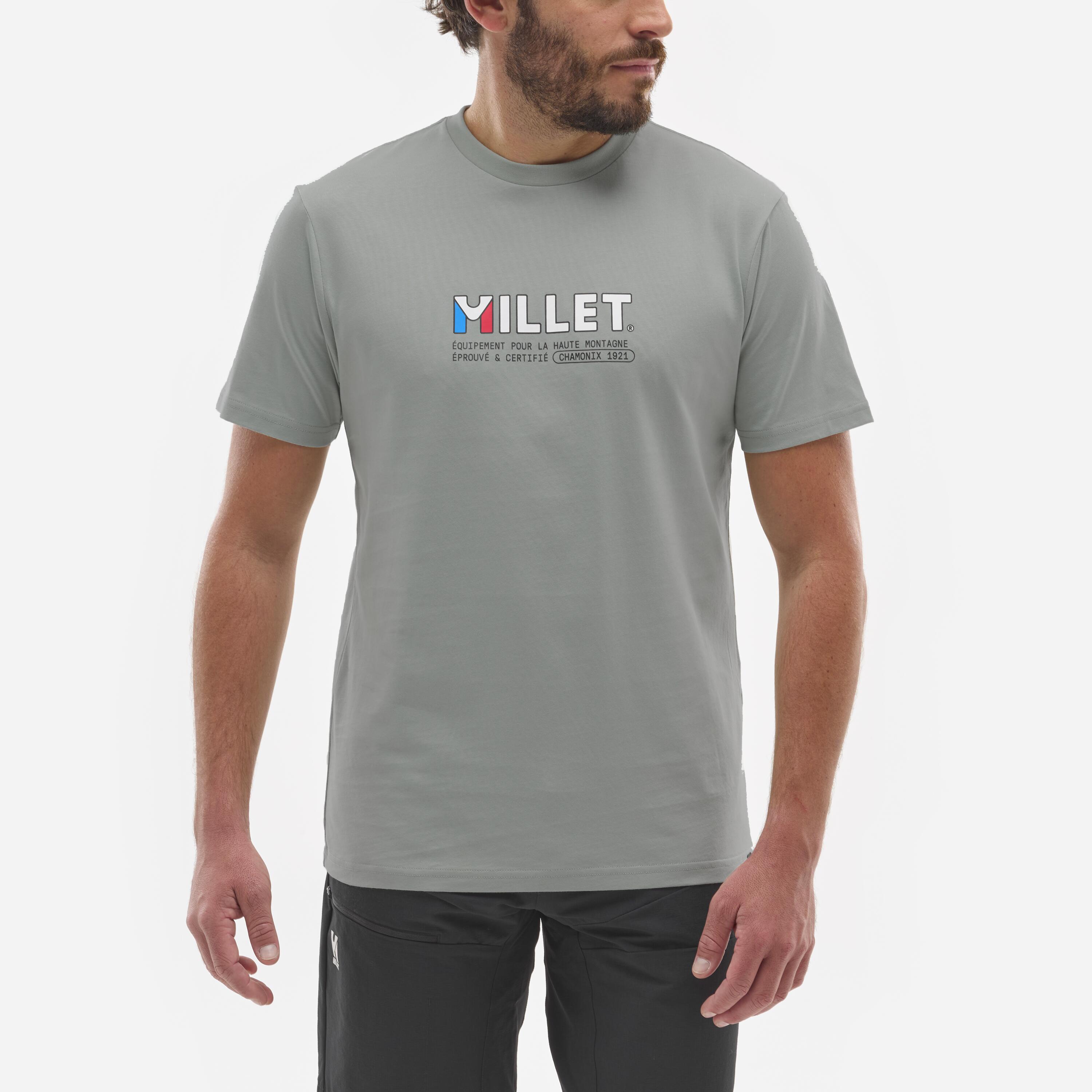 *FR T-SHIRT Millet gris homme