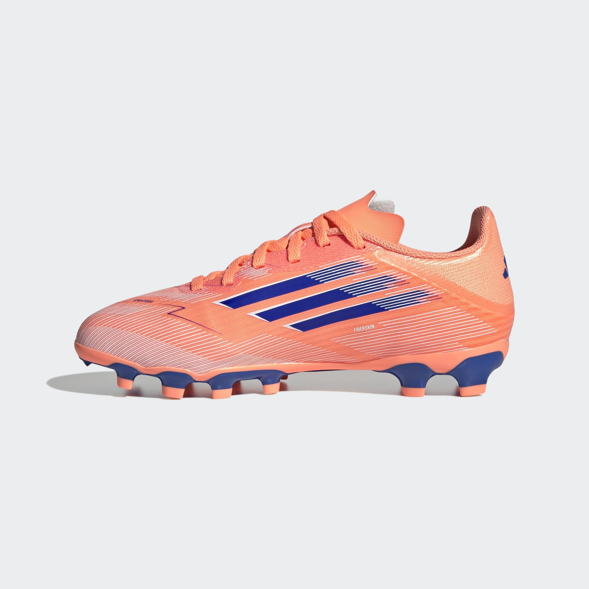 Chuteiras de Futebol Criança F50 LEAGUE Multipiso Laranja 10/10