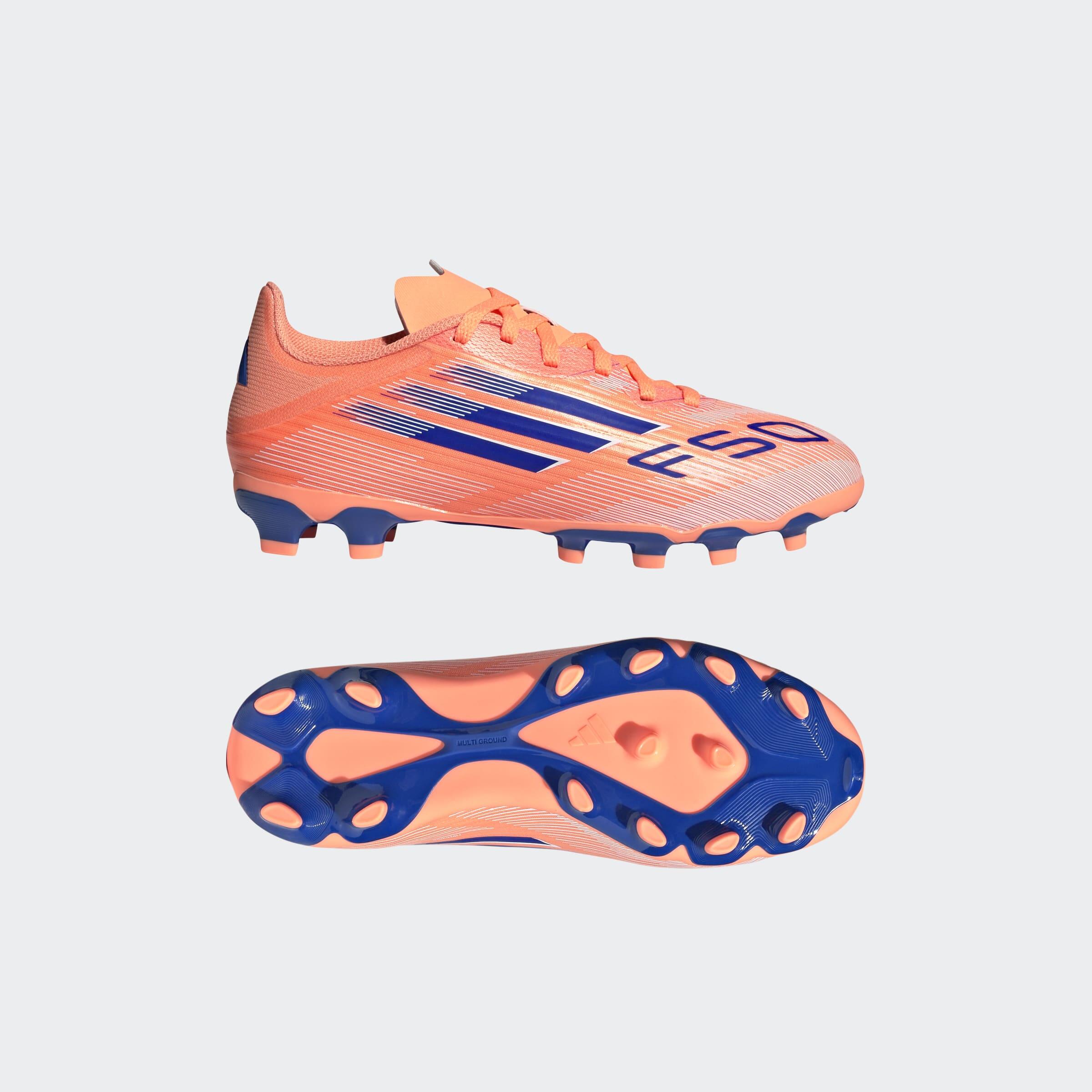Chuteiras de Futebol Criança F50 LEAGUE Multipiso Laranja 8/10