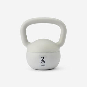 Kettlebell Pesa Rusa 2kg PVC Gris