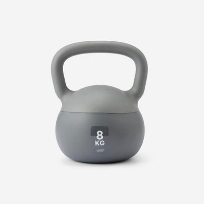 Kettlebell palestra 8kg grigio