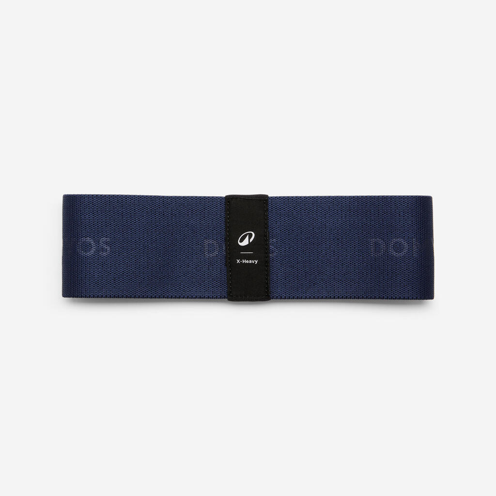 Fitness Very Strong-Resistance Fabric Band for Glutes - Dark Blue