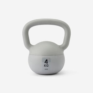 Kettlebell Pesa Rusa 4kg PVC Gris