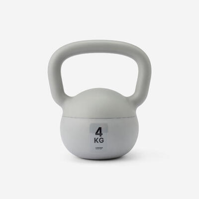 Kettlebell palestra 4kg grigio